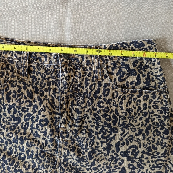 NWT | Madewell Leopard Print Denim Mini Skirt | Size 32 - Picture 6 of 7